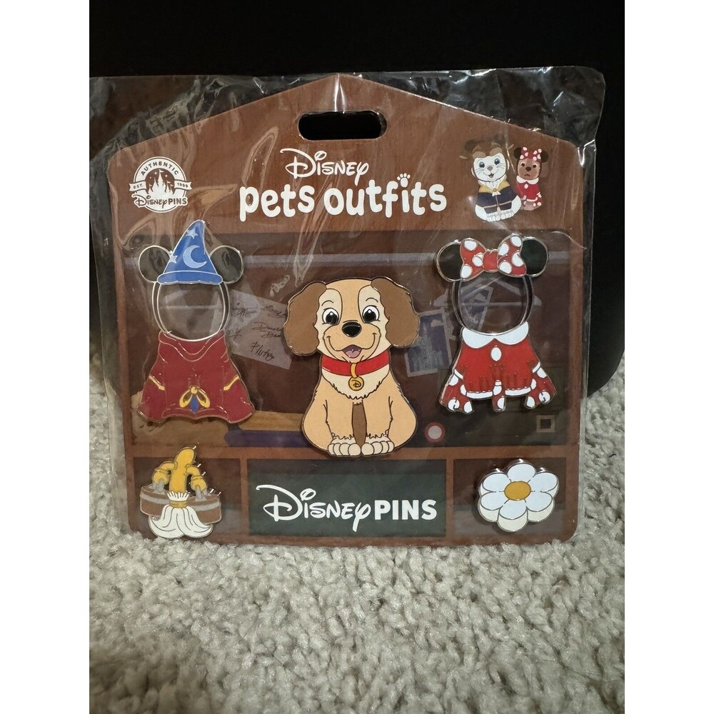 Disney Pets Outfits Dog Mickey & Minnie Costumes pin set Lady & The Tramp Pins